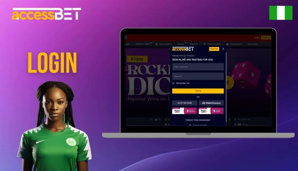 Accessbet Nigeria website Login guide