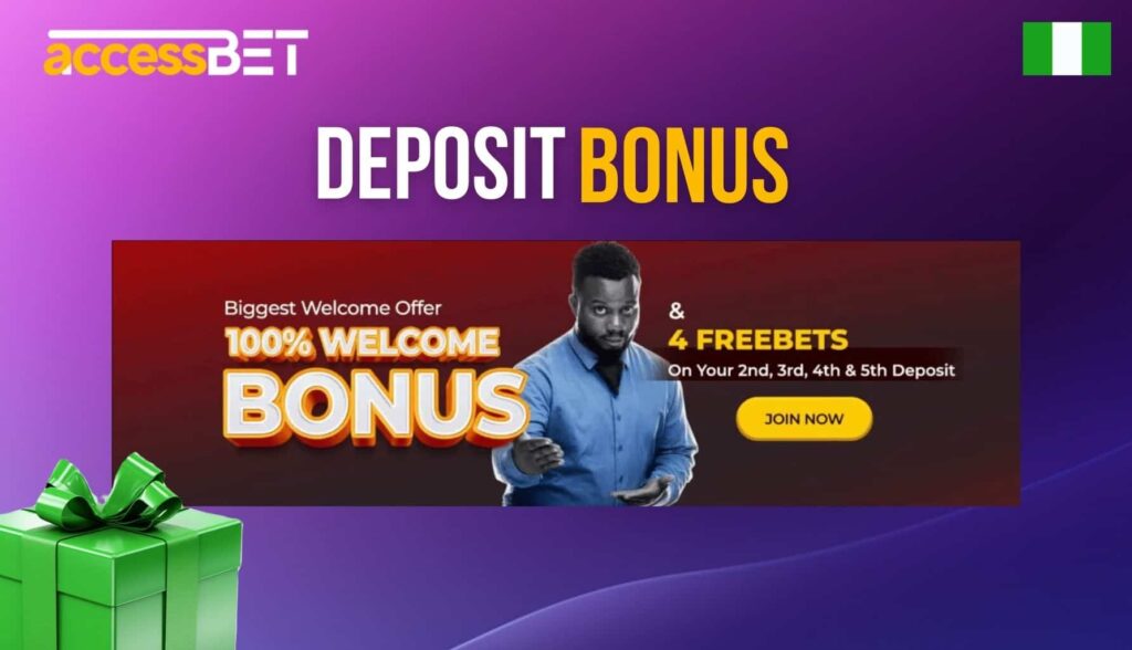 Accessbet Nigeria how to get Deposit bonus