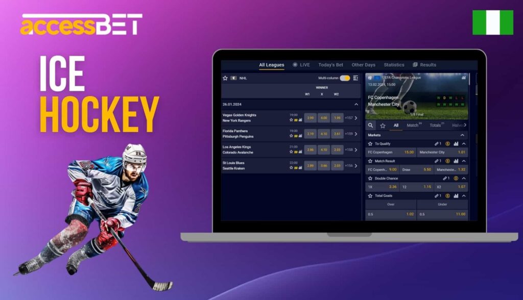 Accessbet Nigeria Ice hockey betting review