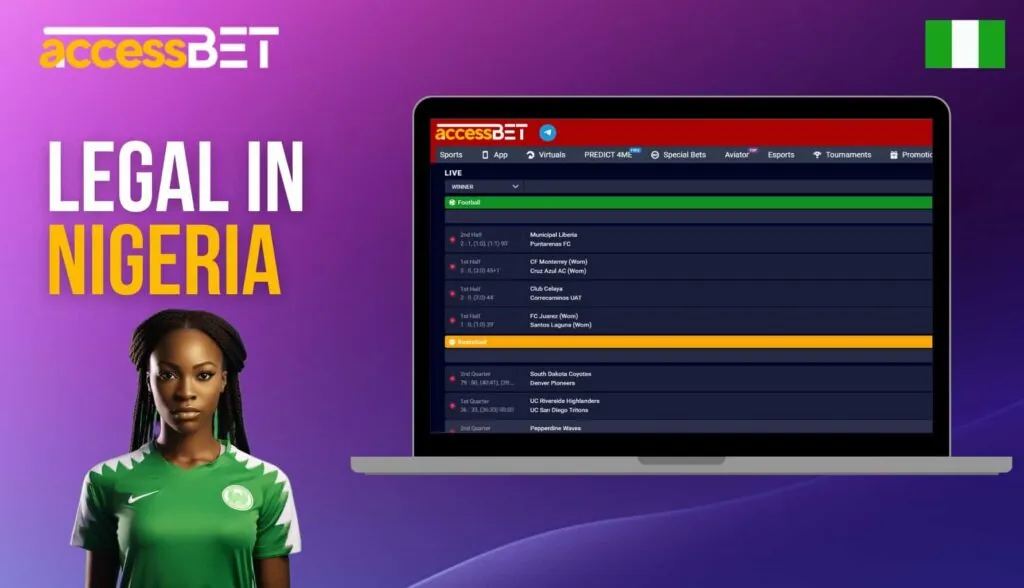 Is AccessBET site legal in Nigeria