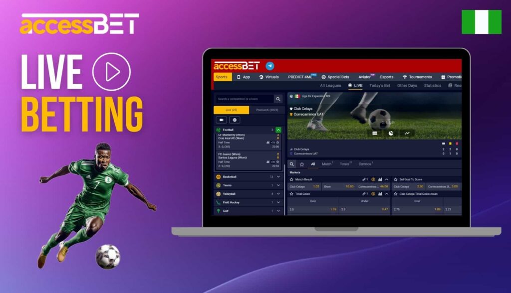 Accessbet Nigeria Live Betting option review