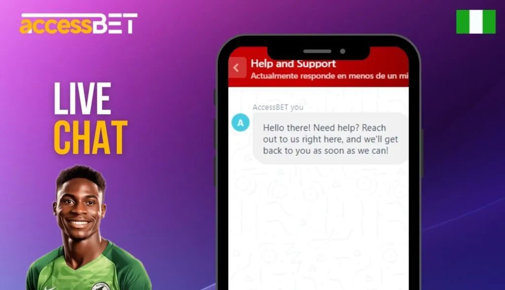 Accessbet Live chat option overview in Nigeria