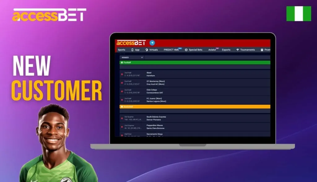 Accessbet Nigeria website New Customer Offer guide