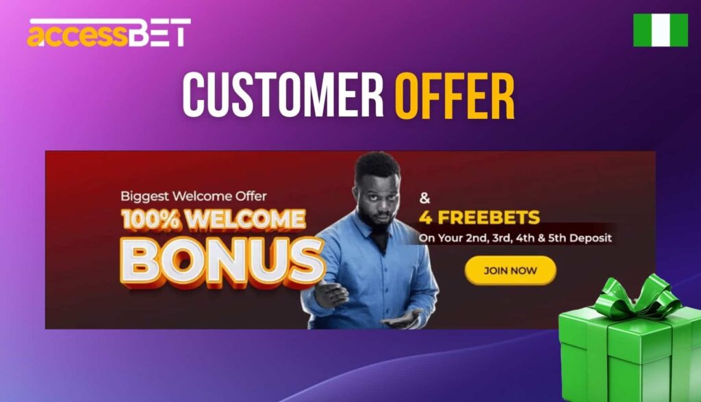 Accessbet New Customer Offer overview in Nigeria