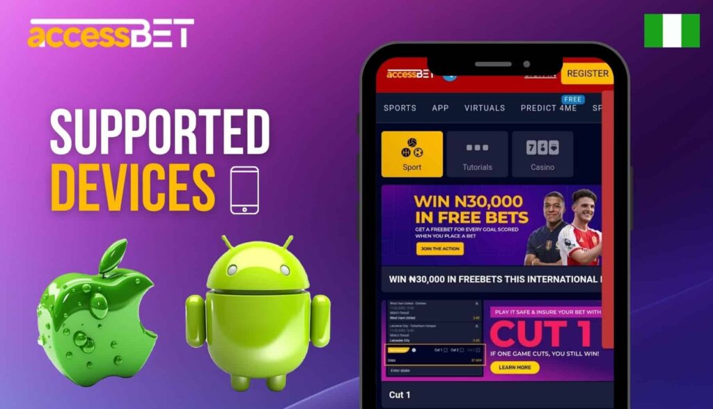 Accessbet Nigeria Supported Android and iOS devices review